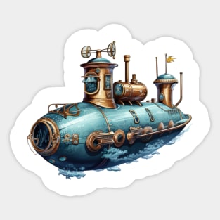 Vintage Submarine Sticker